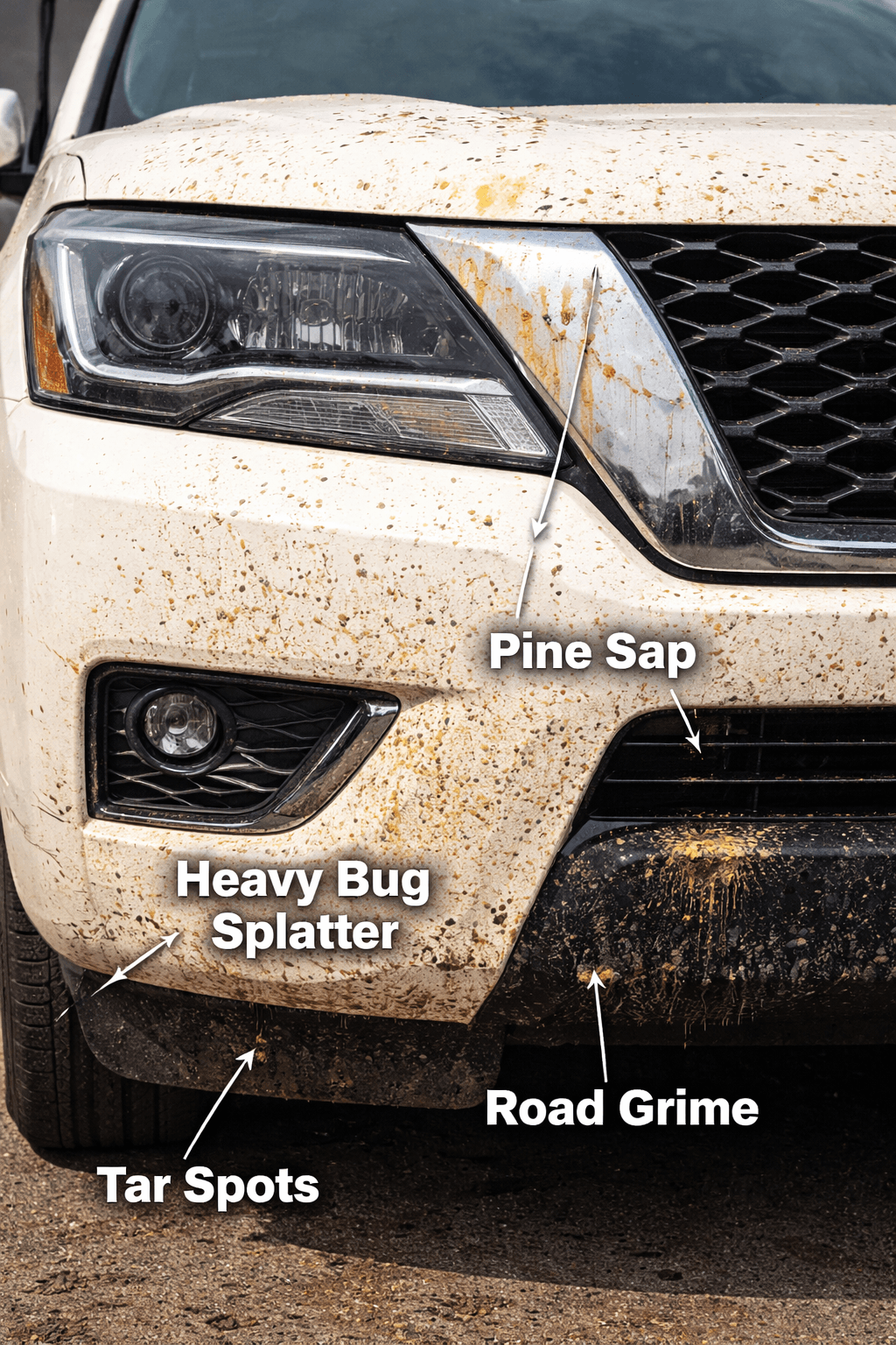 Exterior hand wash and decontamination with paint protection sealant