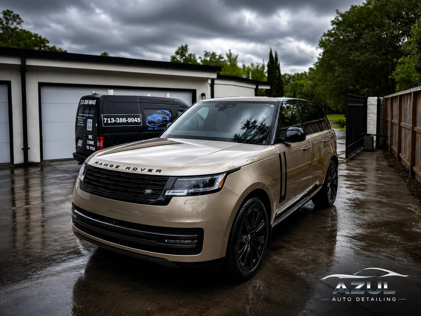 Azul Car Club maintenance detail service at a Houston home