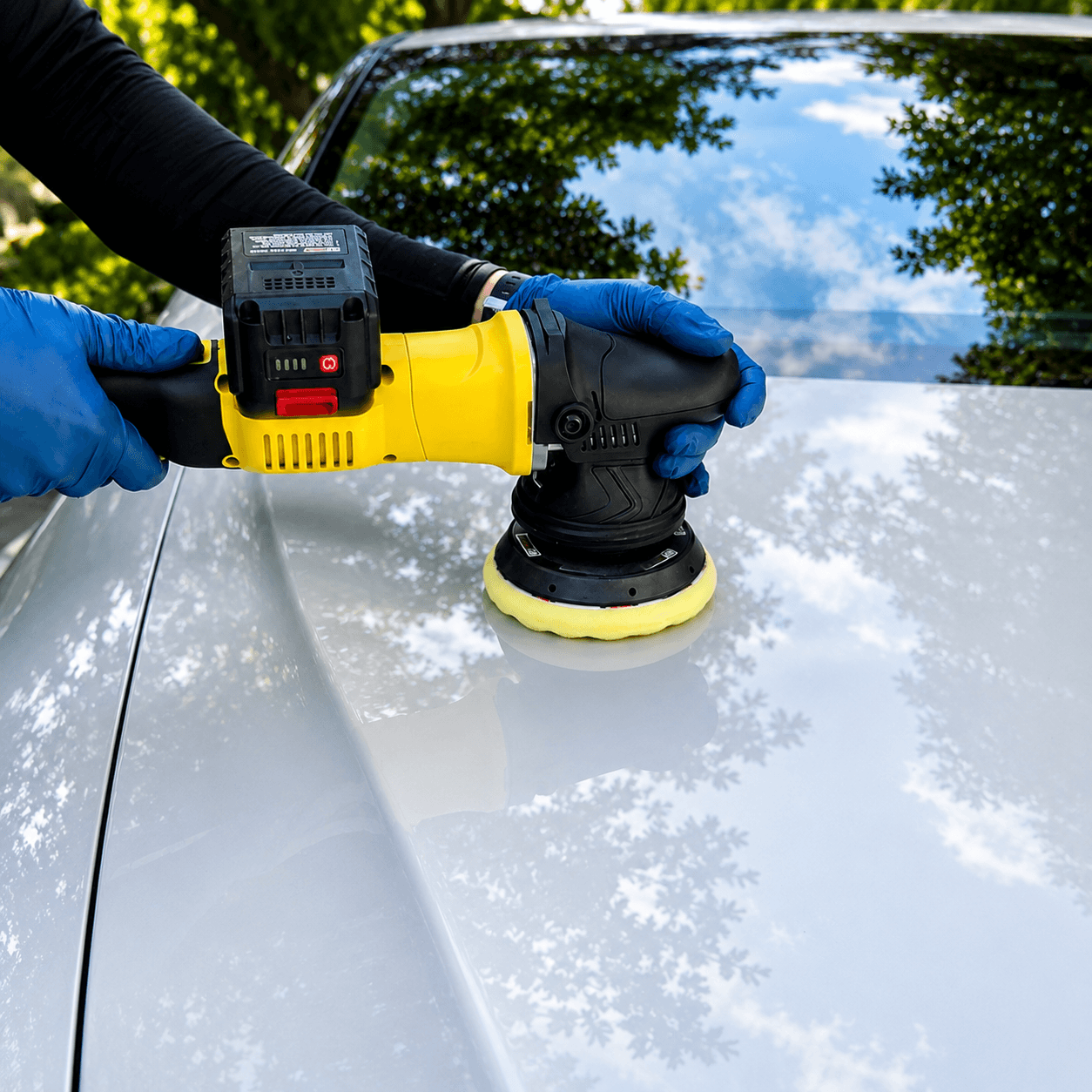 Paint correction Houston result showing restored gloss and clarity