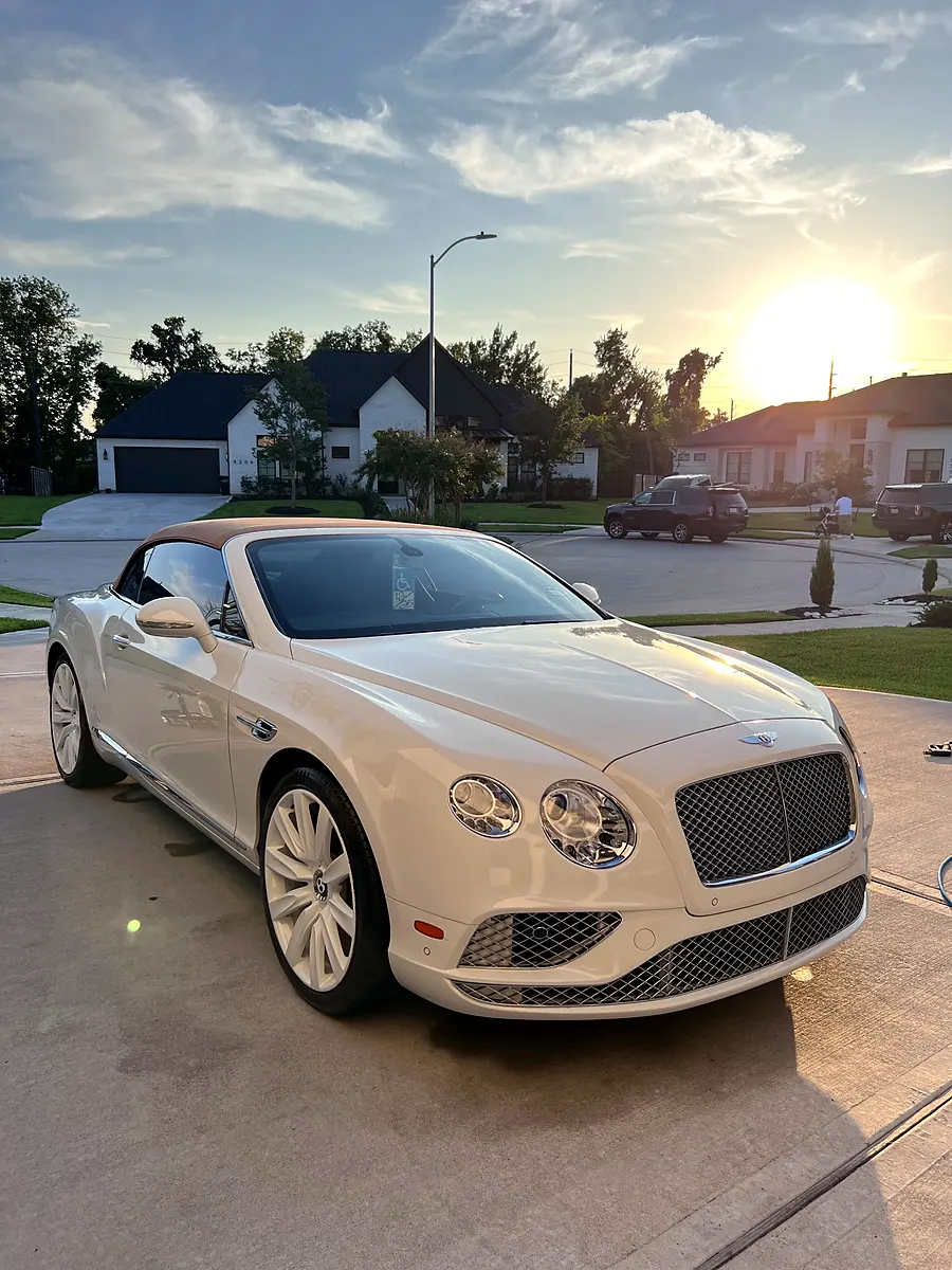 Exterior detailing result on luxury vehicle serviced in the Pearland Houston area
