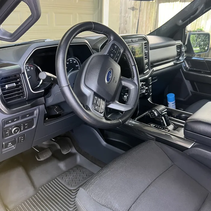 Ford F-150 interior after an interior detail