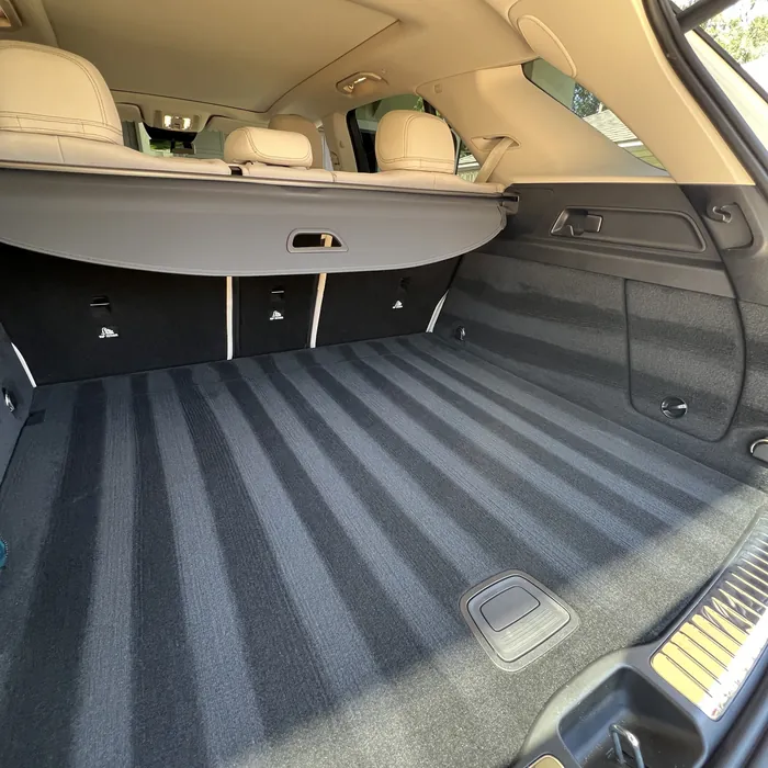 Mercedes-Benz SUV cargo area after cleaning